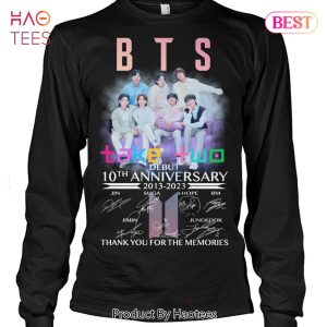 BTS 10th Debut Anniversary 2013-2023 Thank You For The Memories Unisex T-Shirt