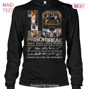 NEW 18 Year Of 2005-2023 Prison Break Thank You For The Memories Unisex T-Shirt