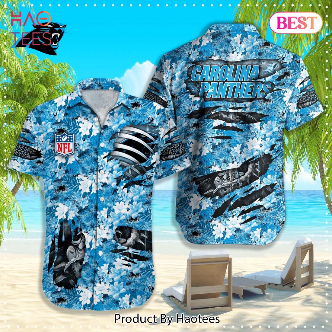 NEW Carolina Panthers NFL Hawaiian Shirt Summer 2023 NEW Carolina Panthers NFL Hawaiian Shirt Summer 2023