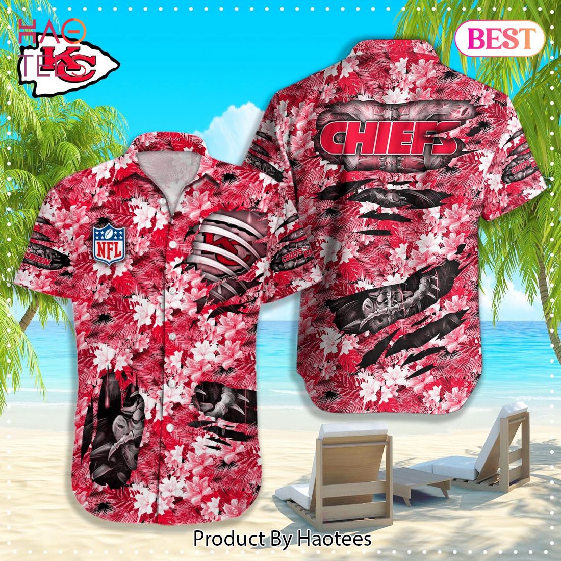 Kansas City Chiefs Nfl Hawaiian Shirt - Hot Sale 2023