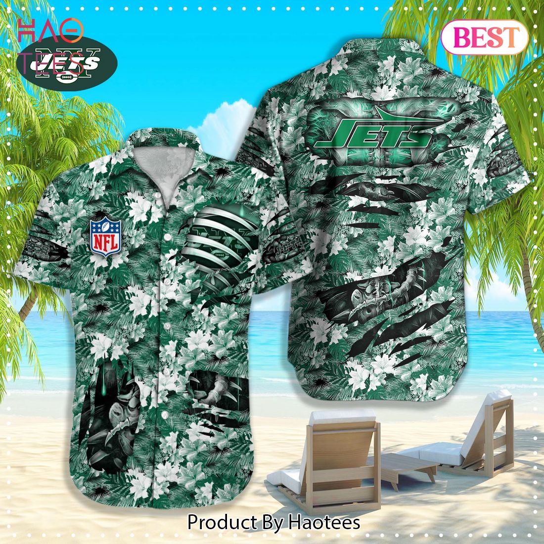 NEW New York Jets NFL Hawaiian Shirt Best Summer 2023 NEW New York Jets NFL Hawaiian Shirt Best Summer 2023