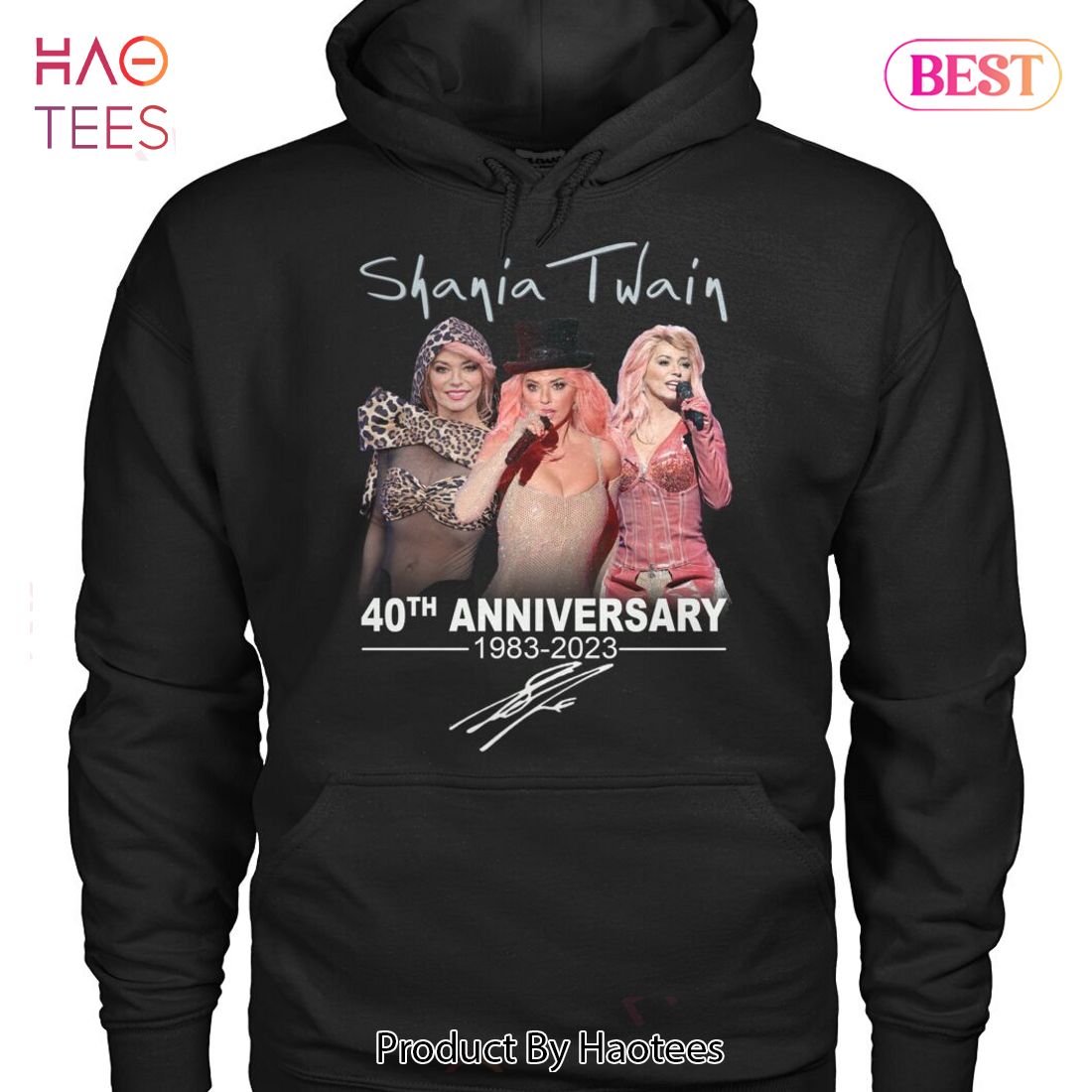 HOT Shania Twain 40th Anniversary 1983-2023 Unisex T-Shirt