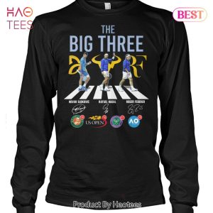 The Big Three Novak Djokovic Rafael Nadal And Roger Federer Unisex T-Shirt