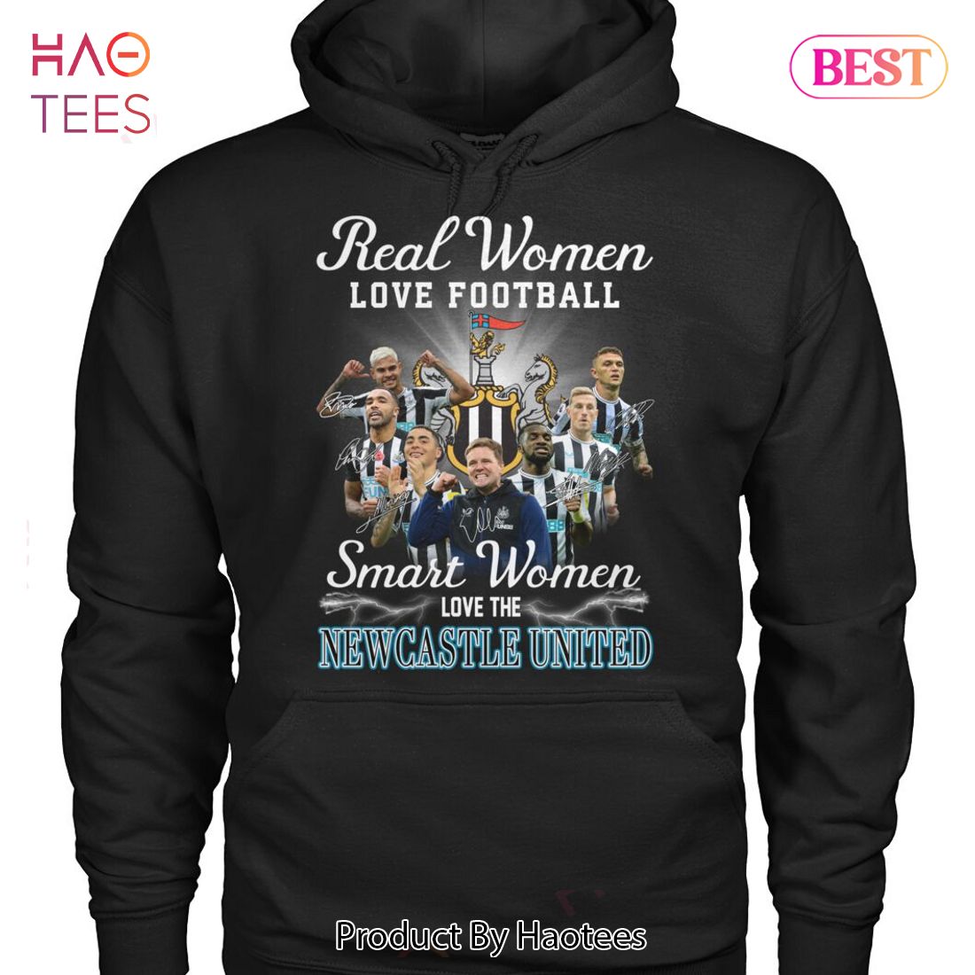 Real women love Football smart women love Newcastle United shirt