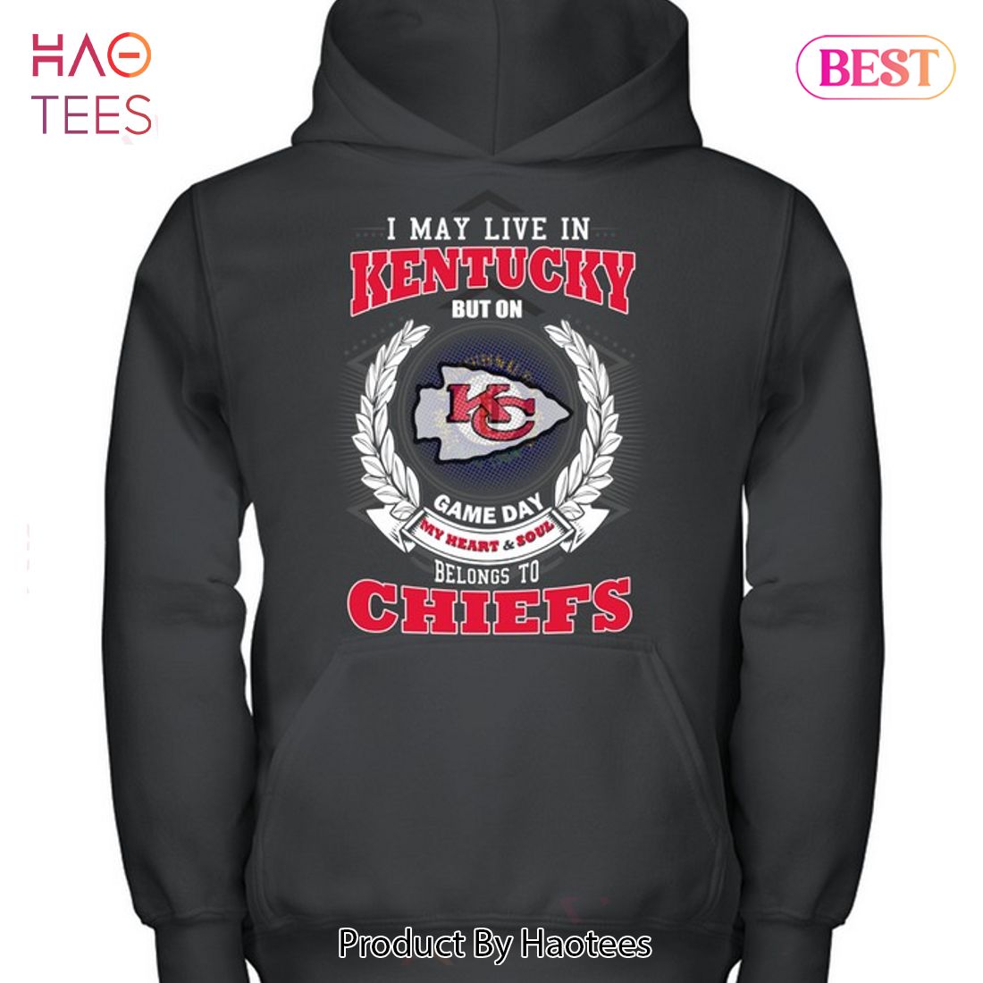 KC Chiefs Sweatshirt KC Chiefs in My Heart Sweatshirt Kansas 