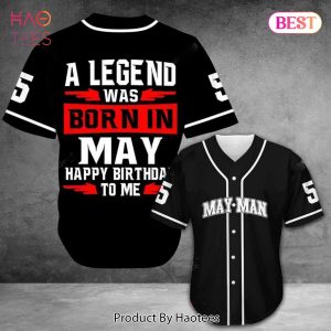 AVAILABLE A Legend Was Born Custom Month 3D Baseball Jersey