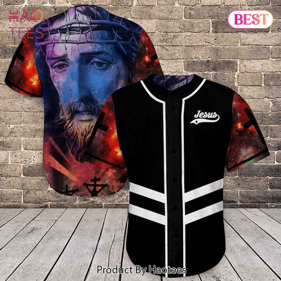 AVAILABLE Amazing Galaxy Jesus Baseball Jersey AVAILABLE Amazing Galaxy Jesus Baseball Jersey