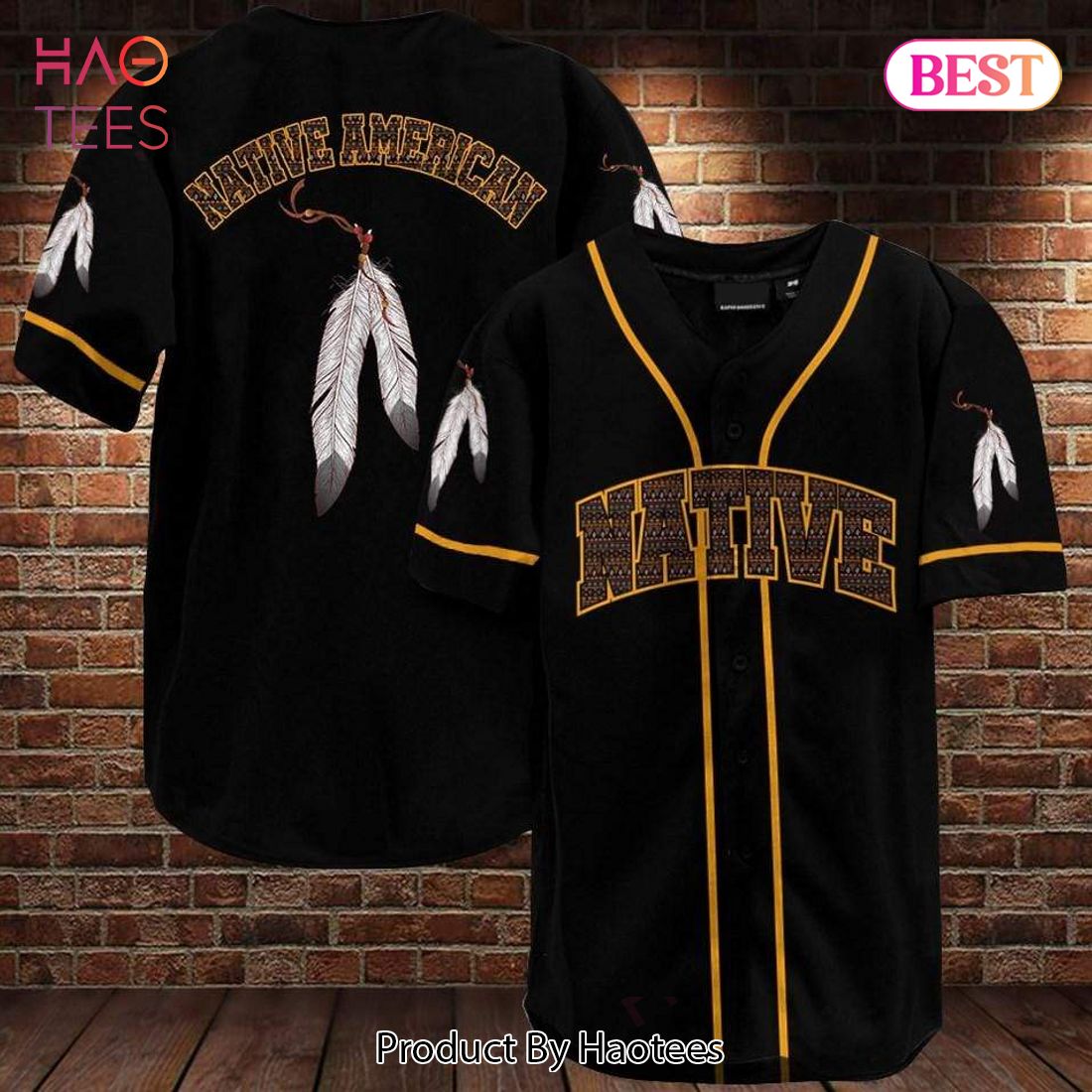 AVAILABLE Amazing Native American Feather Baseball Jersey AVAILABLE Amazing Native American Feather Baseball Jersey