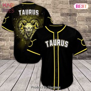 AVAILABLE Amazing Scorpio Taurus Yellow Galaxy Baseball Jersey