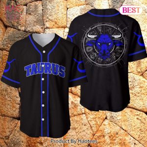 AVAILABLE Amazing Taurus Blue Black Baseball Jersey
