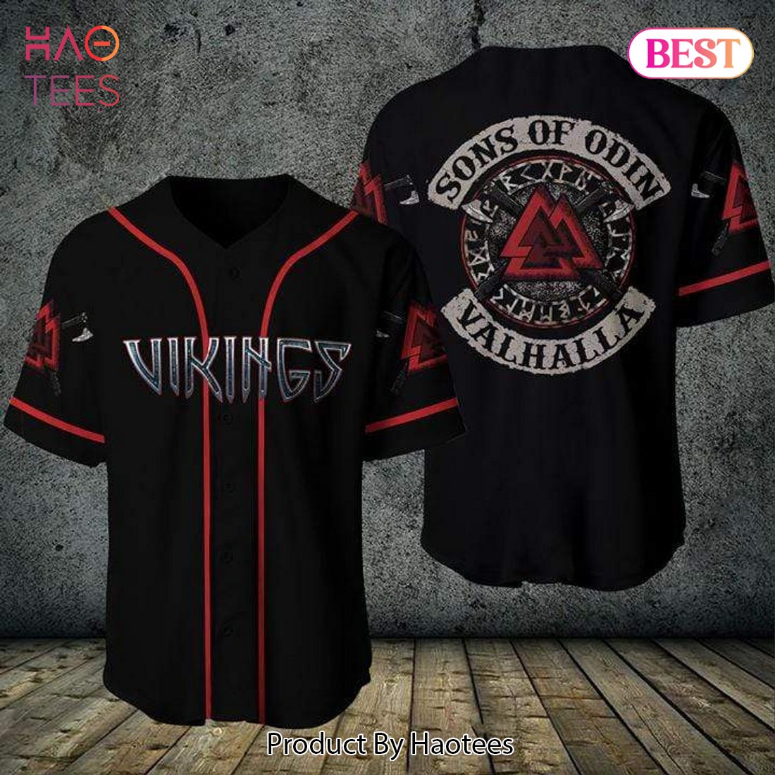 AVAILABLE Amazing Viking Sons Of Odin Valhalla Black Baseball Jersey AVAILABLE Amazing Viking Sons Of Odin Valhalla Black Baseball Jersey