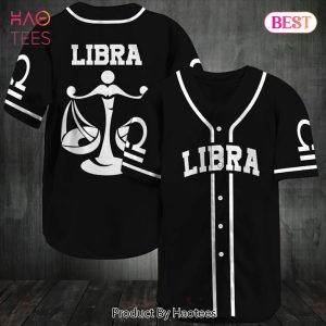 AVAILABLE B&W Libra Zodiac Baseball Jersey