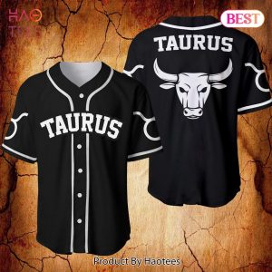 AVAILABLE B&W Taurus Zodiac Baseball Jersey