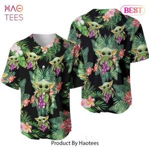 AVAILABLE Baby yoda Grapes hawai Gift for lover Baseball Jersey