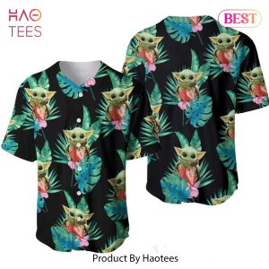 AVAILABLE Baby yoda Strawberries hawai 456 Gift for lover Baseball Jersey
