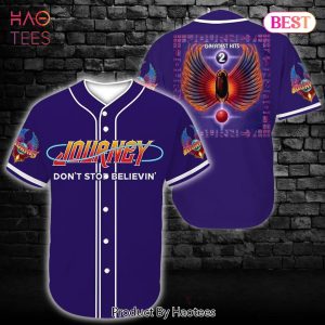 AVAILABLE Band Journey Blue Baseball Tee Jersey Shirt Unisex Men Women