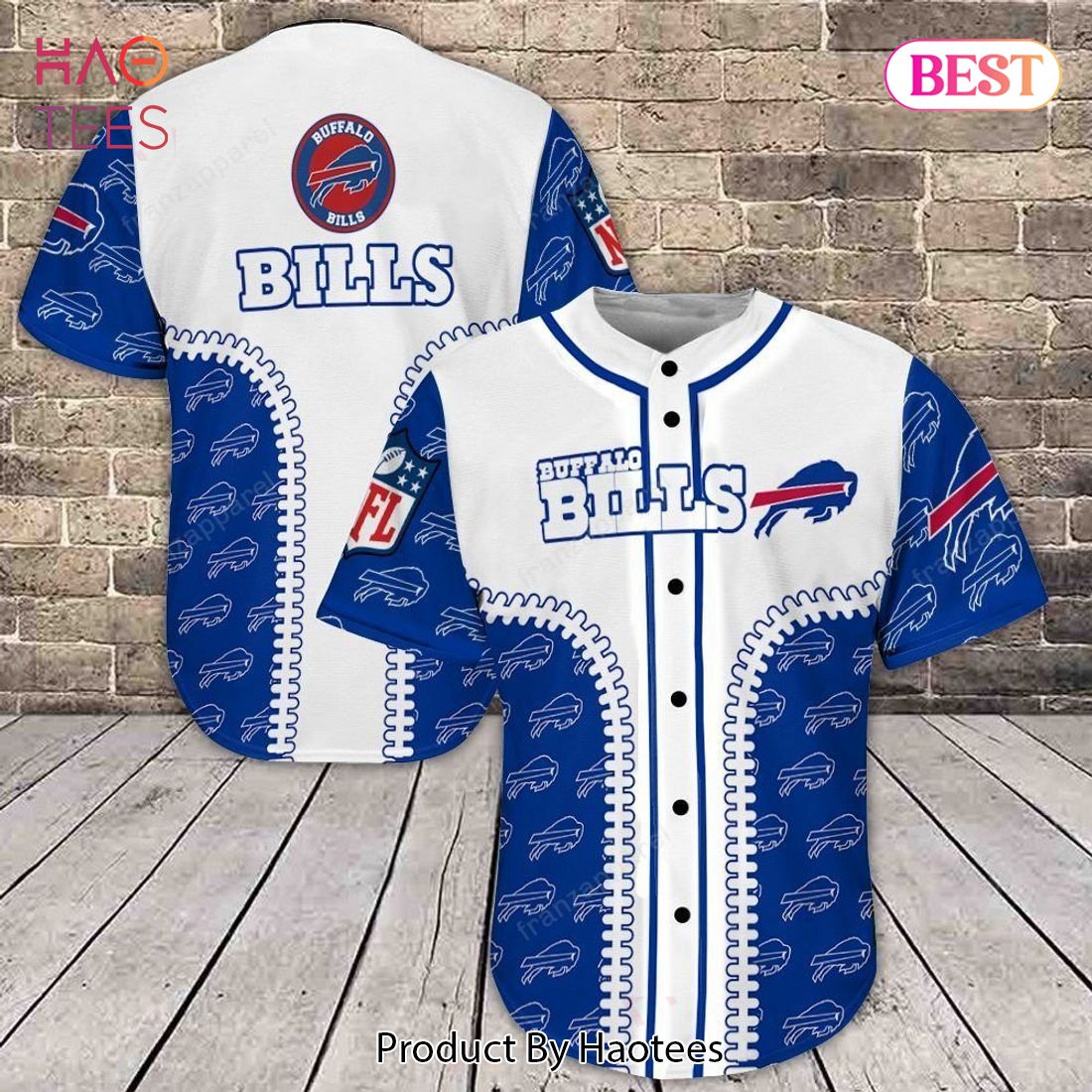 AVAILABLE Buffalo Bills Baseball Jersey 2 AVAILABLE Buffalo Bills Baseball Jersey 2