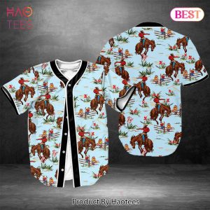AVAILABLE Cowboy Blue Pattern 3D Baseball Jersey H