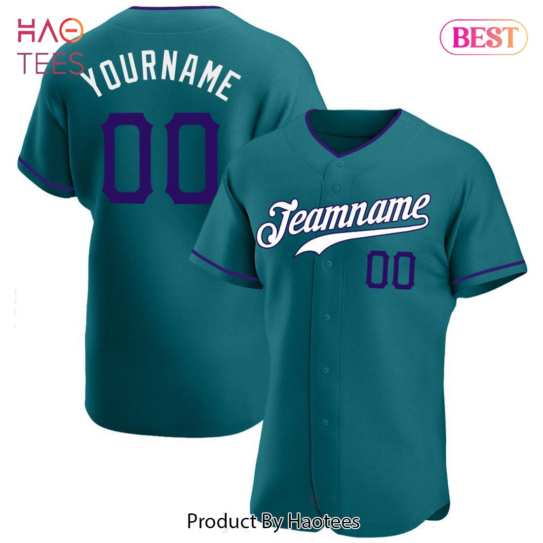 AVAILABLE Custom Aqua Purple White Authentic Baseball Jersey AVAILABLE Custom Aqua Purple White Authentic Baseball Jersey