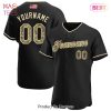 AVAILABLE Custom Black Black Royal Authentic Baseball Jersey AVAILABLE Custom Black Black Royal Authentic Baseball Jersey