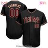 AVAILABLE Custom Black Crimson Khaki Baseball Jersey AVAILABLE Custom Black Crimson Khaki Baseball Jersey