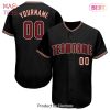AVAILABLE Custom Black Crimson Khaki Authentic Baseball Jersey AVAILABLE Custom Black Crimson Khaki Authentic Baseball Jersey