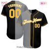 AVAILABLE Custom Black Gold Black Authentic Baseball Jersey AVAILABLE Custom Black Gold Black Authentic Baseball Jersey