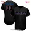 AVAILABLE Custom Black Powder Blue Orange Baseball Jersey