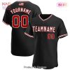 AVAILABLE Custom Black Red White Authentic Baseball Jersey AVAILABLE Custom Black Red White Authentic Baseball Jersey