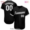 AVAILABLE Custom Black White Panther Blue Authentic Baseball Jersey AVAILABLE Custom Black White Panther Blue Authentic Baseball Jersey