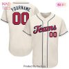 AVAILABLE Custom Cream Navy Gold Authentic Baseball Jersey AVAILABLE Custom Cream Navy Gold Authentic Baseball Jersey