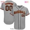 AVAILABLE Custom Gray Black Powder Blue Authentic Baseball Jersey AVAILABLE Custom Gray Black Powder Blue Authentic Baseball Jersey