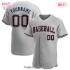 AVAILABLE Custom Gray Black Powder Blue Authentic Baseball Jersey