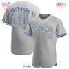 AVAILABLE Custom Gray Gray Royal Authentic Baseball Jersey