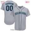 AVAILABLE Custom Gray Navy Gold Authentic Baseball Jersey