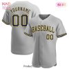 AVAILABLE Custom Gray Navy Gold Authentic Baseball Jersey