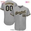 AVAILABLE Custom Gray Black Orange Baseball Jersey AVAILABLE Custom Gray Black Orange Baseball Jersey