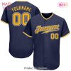 AVAILABLE Custom Navy Gray White Authentic Baseball Jersey AVAILABLE Custom Navy Gray White Authentic Baseball Jersey