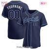 AVAILABLE Custom Navy Orange Authentic Baseball Jersey AVAILABLE Custom Navy Orange Authentic Baseball Jersey