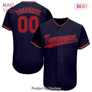 AVAILABLE Custom Navy Red Old Gold Baseball Jersey