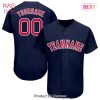 AVAILABLE Custom Navy White Authentic Baseball Jersey