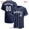 AVAILABLE Custom Navy Red White Baseball Jersey AVAILABLE Custom Navy Red White Baseball Jersey