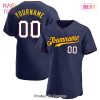 AVAILABLE Custom Gray Navy White Authentic Baseball Jersey AVAILABLE Custom Gray Navy White Authentic Baseball Jersey