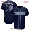AVAILABLE Custom Navy White Gold Authentic Baseball Jersey AVAILABLE Custom Navy White Gold Authentic Baseball Jersey