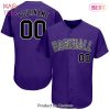 AVAILABLE Custom Purple Black Gray Fade Baseball Jersey AVAILABLE Custom Purple Black Gray Fade Baseball Jersey