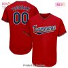 AVAILABLE Custom Red Navy White Authentic Baseball Jersey AVAILABLE Custom Red Navy White Authentic Baseball Jersey