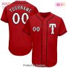 AVAILABLE Custom Red White Baseball Jersey AVAILABLE Custom Red White Baseball Jersey