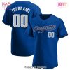 AVAILABLE Custom Royal Gray Navy Authentic Baseball Jersey