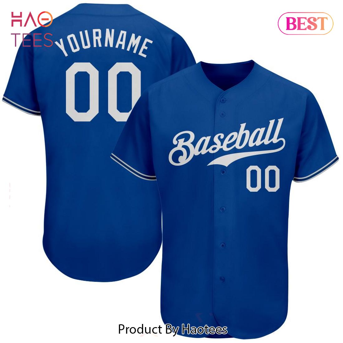AVAILABLE Custom Royal White Authentic Baseball Jersey AVAILABLE Custom Royal White Authentic Baseball Jersey