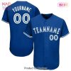 AVAILABLE Custom Royal White Light Blue Authentic Baseball Jersey AVAILABLE Custom Royal White Light Blue Authentic Baseball Jersey